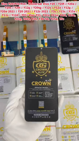 Crown Lcd, Vivo Y20/y33s/Y21/Y16：Universal Vivo Y20 / Y20t / Y20a / Y20s / Y20i / Y12g / Y20sg / Y12s / Y12a / Y12g / Y20a-2021 / Y20-2021